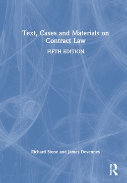 Text Cases and Materials on Contract Law