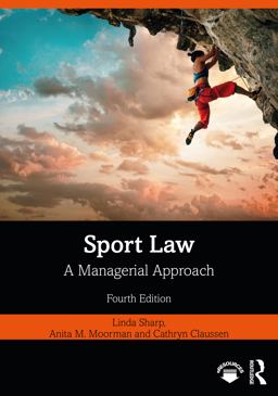 Sport Law A Managerial Approach 4th 9780367338503 Front Cover