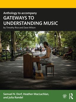 Anthology to Accompany Gateways to Understanding Music  9780367485382 Front Cover