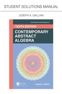 Student Solutions Manual for Gallian's Contemporary Abstract Algebra  9780367766801 Front Cover