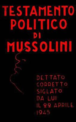Testamento Politico Di Mussolini