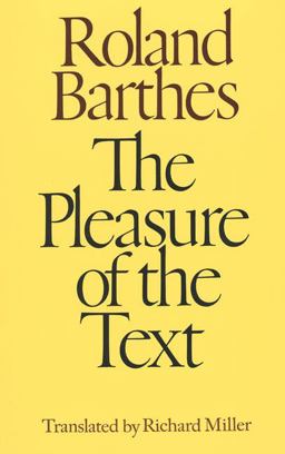 Pleasure of the Text  9780374521608 Front Cover