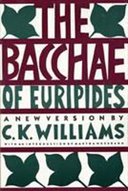 Bacchae of Euripides A New Version  9780374522063 Front Cover