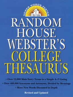 Random House Webster's College Thesaurus