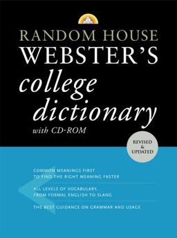 Random House Webster's College Dictionary with CD-ROM  9780375426001 Front Cover