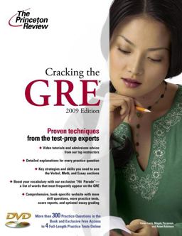Cracking the GRE with DVD, 2009 Edition  9780375428647 Front Cover