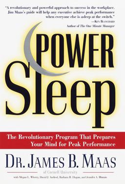 Power Sleep The Revolutionary Program That Prepares Your Mind for Peak Performance  9780375500954 Front Cover