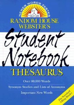 Random House Webster's Student Notebook Thesaurus