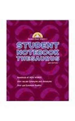 Random House Webster's Student Notebook Thesaurus, Third Edition - Boy