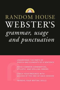 Random House Webster's Grammar, Usage, and Punctuation  9780375722769 Front Cover