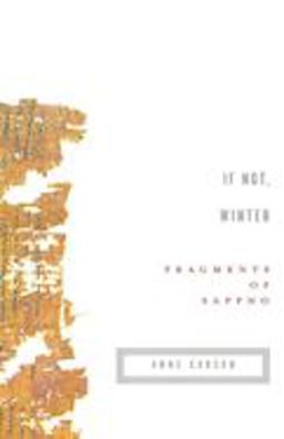If Not, Winter Fragments of Sappho  9780375724510 Front Cover