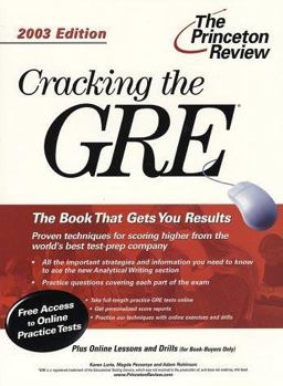 Cracking the GRE 2003