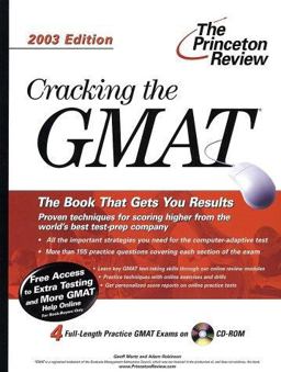 Cracking the GMAT with Sample Tests, 2003 Edition  9780375762505 Front Cover
