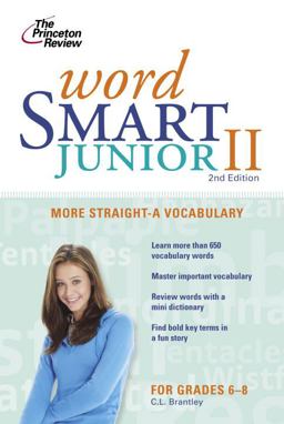 Word Smart Junior II 2nd 9780375762581 Front Cover