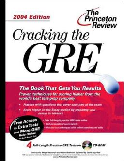 Cracking the GRE, 2004 Edition