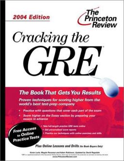 Cracking the GRE, 2004 Edition