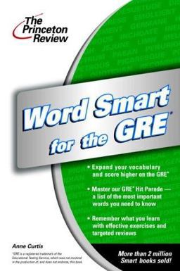Word Smart for the GRE 1st 9780375763366 Front Cover