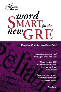Word Smart for the GRE 2nd 9780375765773 Front Cover