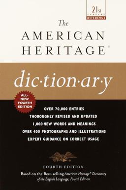 American Heritage Dictionary 4th 9780385335768 Front Cover
