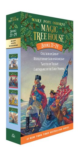 Magic Tree House Books 21-24 Boxed Set American History Quartet  9780385389570 Front Cover