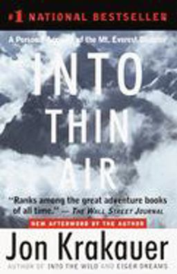 Into Thin Air A Personal Account of the Mt. Everest Disaster  9780385494786 Front Cover