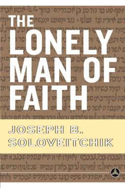 Lonely Man of Faith  9780385514088 Front Cover