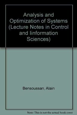 Analysis and Optimization of Systems