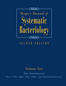 Bergey's Manual of Systematic Bacteriology The Proeobacteria - The Alpha-, Beta-, Delta-, and Epsilonproteobacteria 2nd 9780387241456 Front Cover