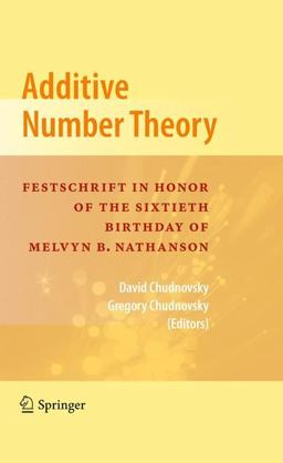 Additive Number Theory Additive Number Theory