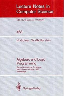 Algebraic and Logic Programming