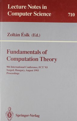Fundamentals of Computation Theory