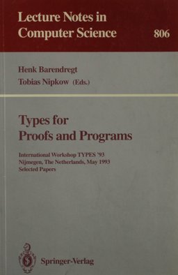 Types for Proofs and Programs