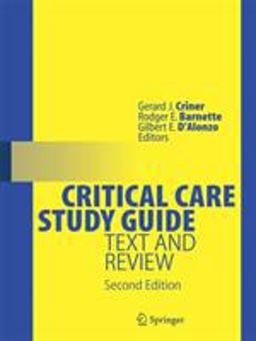 Critical Care Study Guide Text and Review 2nd 9780387773278 Front Cover