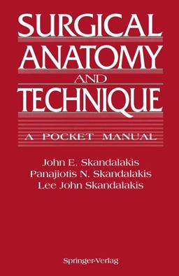 Surgical Anatomy and Techniques A Resident's Pocket Manual 1st 1994 9780387940816 Front Cover