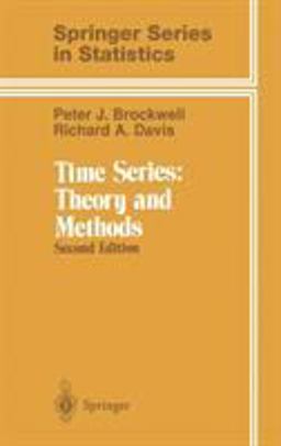 Time Series Theory and Methods 2nd 9780387974293 Front Cover