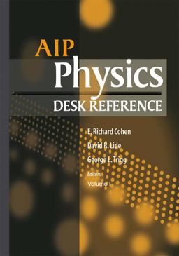 AIP Physics Desk Reference 3rd 9780387989730 Front Cover