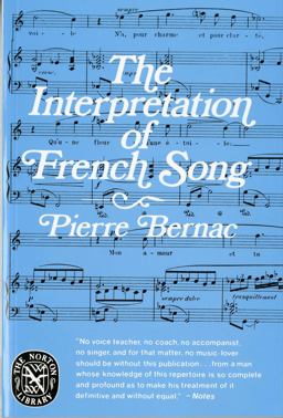 Interpretation of French Song  9780393008784 Front Cover