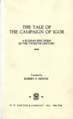 Tale of the Campaign of Igor  9780393093100 Front Cover