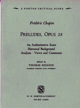 Preludes, Opus  No.28  9780393096996 Front Cover
