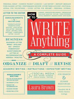 How to Write Anything A Complete Guide  9780393240146 Front Cover