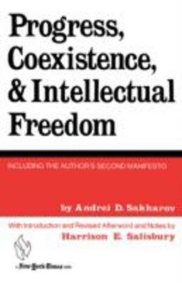 Progress, Coexistence, and Intellectual Freedom  9780393334586 Front Cover