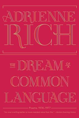 Dream of a Common Language Poems 1974 - 1977  9780393346008 Front Cover