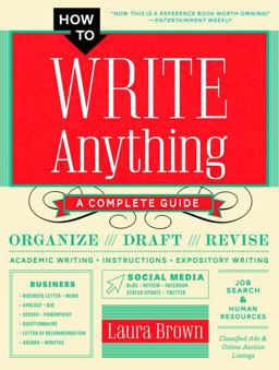 How to Write Anything A Complete Guide  9780393355185 Front Cover