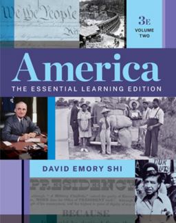 America The Essential Learning (Volume 2) 3rd 9780393542905 Front Cover