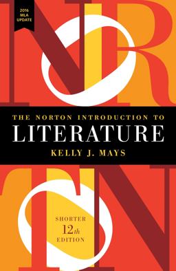 Cover art for The Norton Introduction to Literature with 2016 MLA Update, Shorter 12th Edition