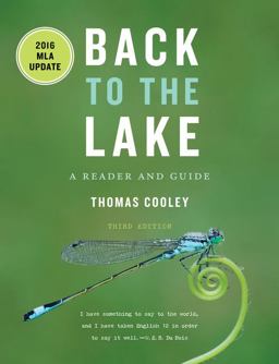 Back to the Lake A Reader and Guide, with 2016 MLA Update 3rd 9780393624113 Front Cover
