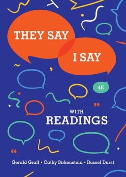 They Say / I Say: The Moves That Matter in Academic Writing With Readings  9780393631685 Front Cover