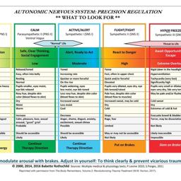 Autonomic Nervous System Table Wall Poster  9780393712810 Front Cover