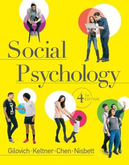 Social Psychology 4th 9780393906073 Front Cover