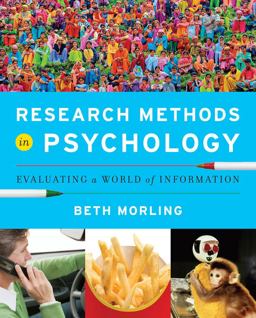 Research Methods in Psychology Evaluating a World of Information  9780393935462 Front Cover